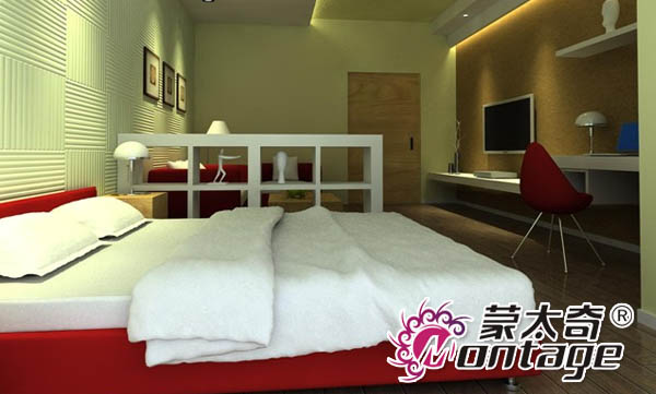 摒棄單一色調(diào) 硅藻泥背景墻打造環(huán)?！な孢m迷你公寓